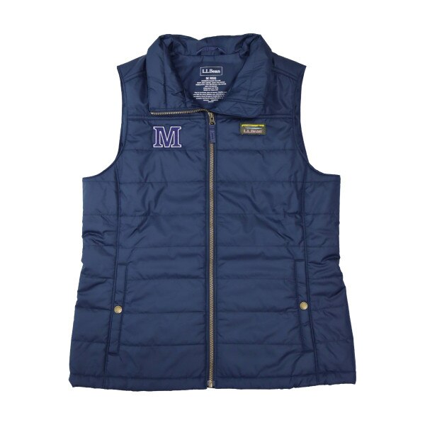 L.L.Bean Women's Block M Mountain Classic Puffer Vest